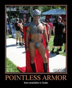 pointless armor meme