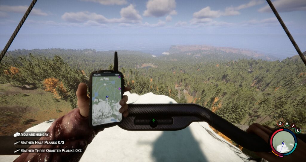 location of the hang glider in sons of the forest GPS